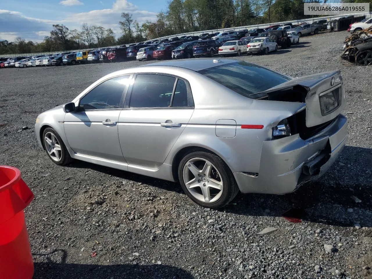 2006 Acura 3.2Tl VIN: 19UUA66286A019555 Lot: 76105804