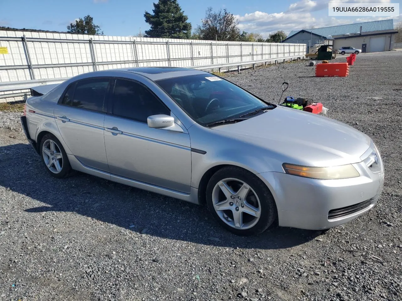 2006 Acura 3.2Tl VIN: 19UUA66286A019555 Lot: 76105804