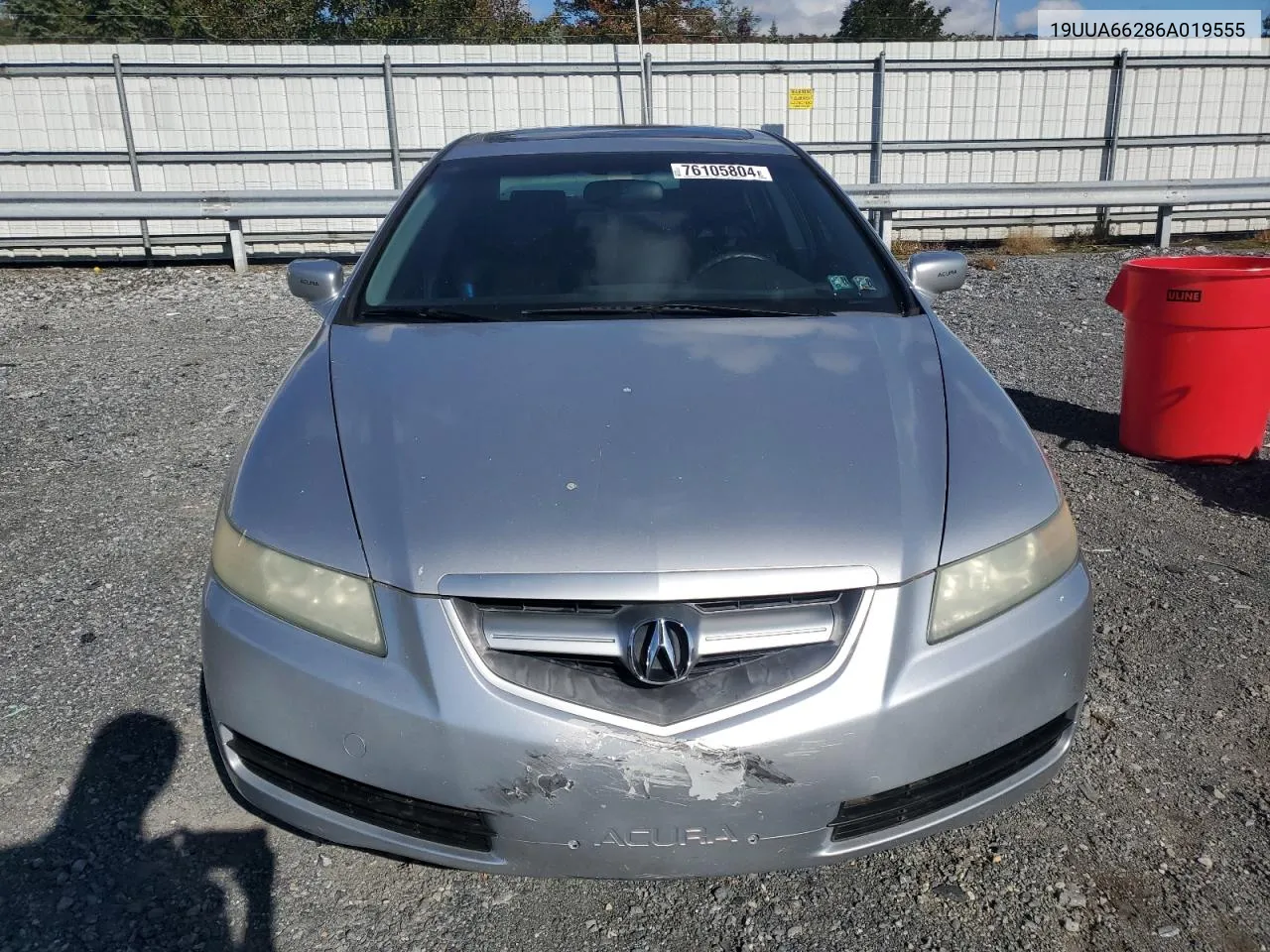 2006 Acura 3.2Tl VIN: 19UUA66286A019555 Lot: 76105804