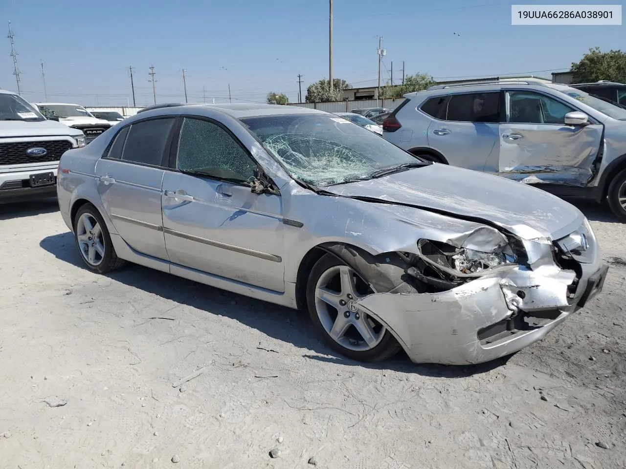 2006 Acura 3.2Tl VIN: 19UUA66286A038901 Lot: 76327544