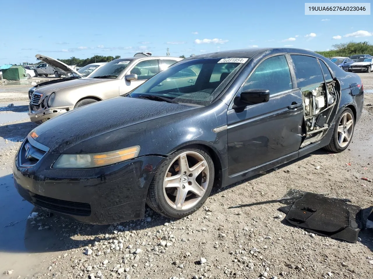 2006 Acura 3.2Tl VIN: 19UUA66276A023046 Lot: 76891854