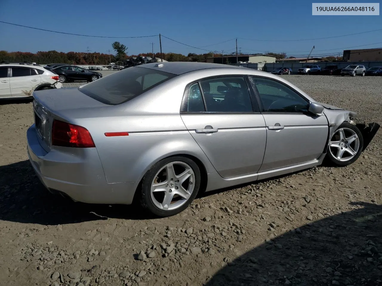 2006 Acura 3.2Tl VIN: 19UUA66266A048116 Lot: 77017764