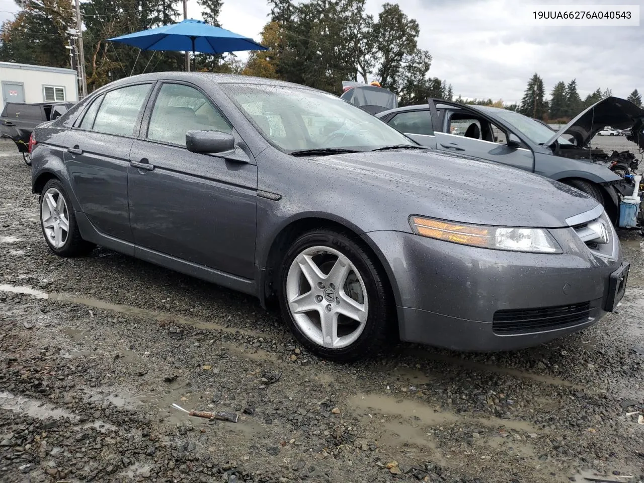 2006 Acura 3.2Tl VIN: 19UUA66276A040543 Lot: 77526684