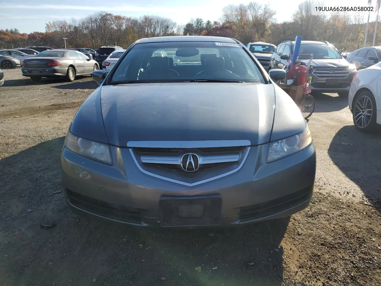 2006 Acura 3.2Tl VIN: 19UUA66286A058002 Lot: 78300904