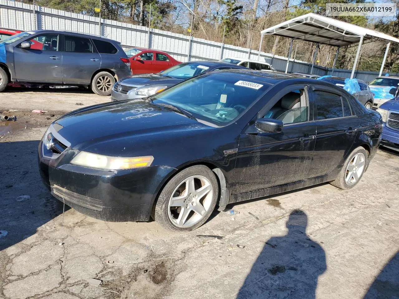 2006 Acura 3.2Tl VIN: 19UUA662X6A012199 Lot: 82636943