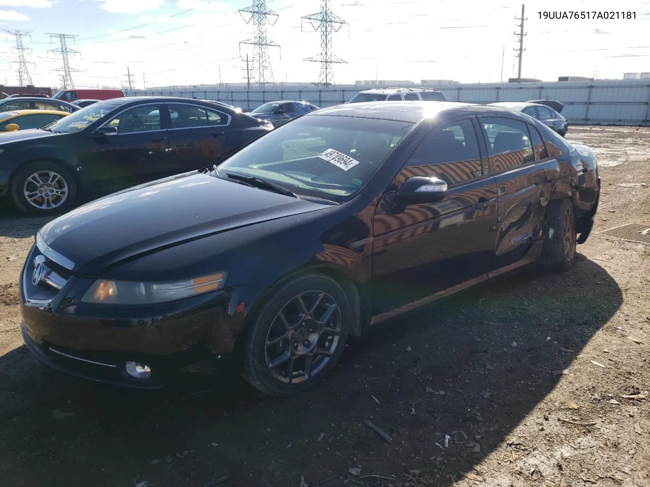 2007 Acura Tl Type S VIN: 19UUA76517A021181 Lot: 49789694