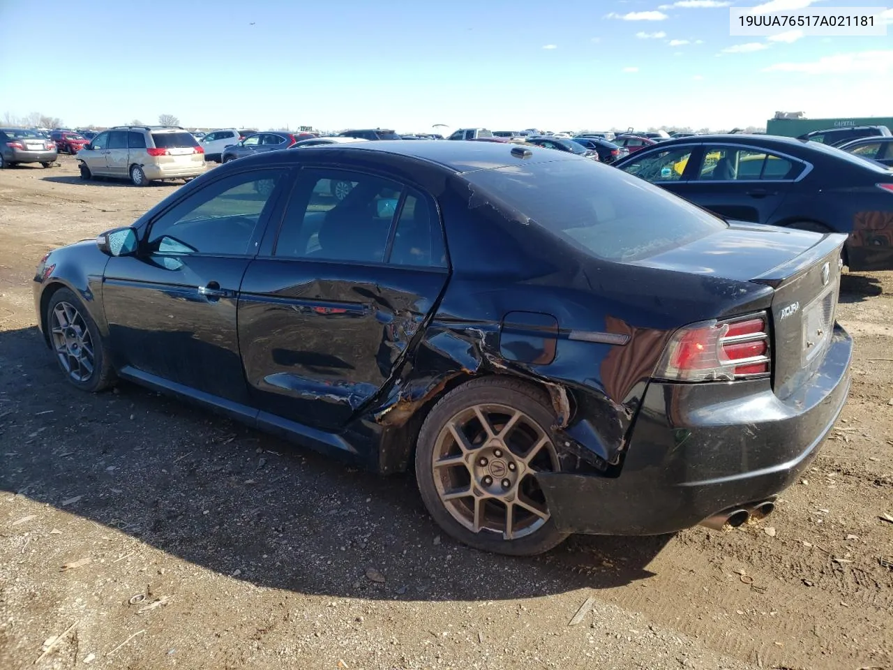 2007 Acura Tl Type S VIN: 19UUA76517A021181 Lot: 49789694