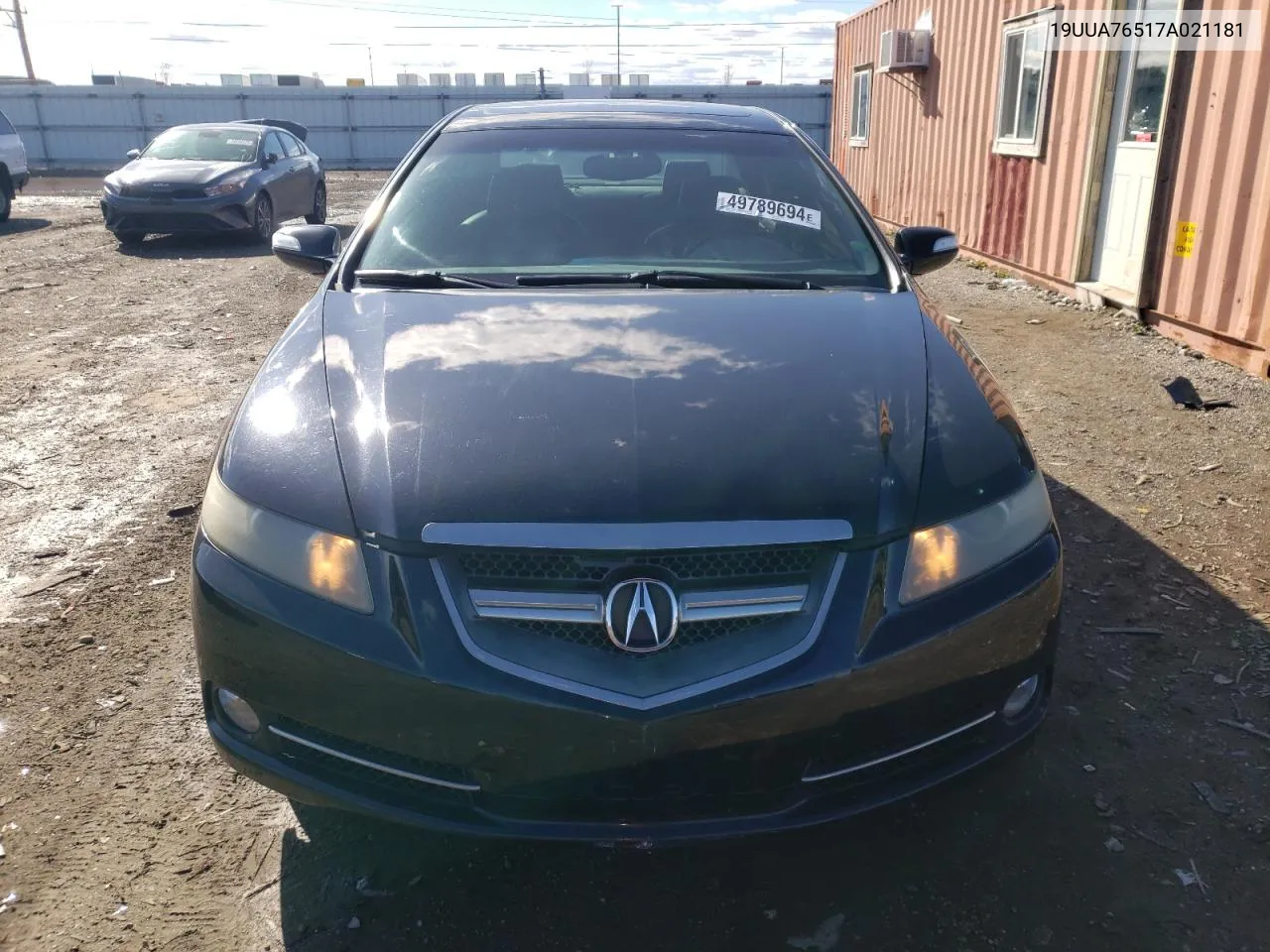 2007 Acura Tl Type S VIN: 19UUA76517A021181 Lot: 49789694