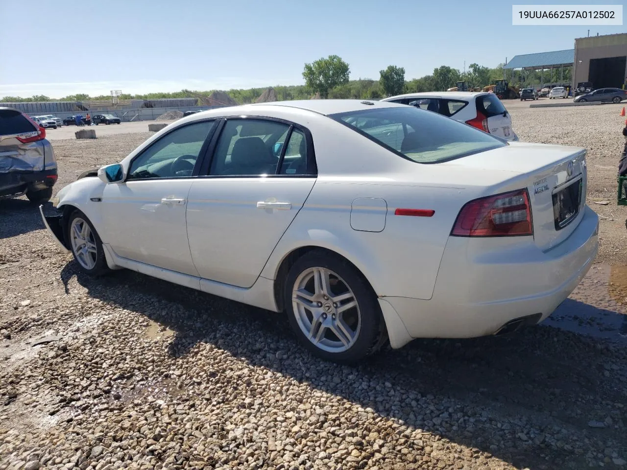 2007 Acura Tl VIN: 19UUA66257A012502 Lot: 52546704