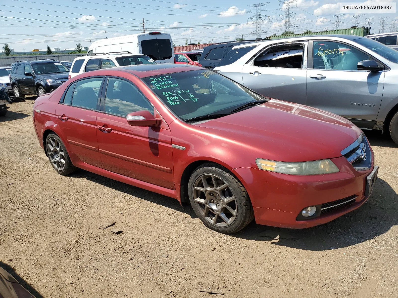 19UUA76567A018387 2007 Acura Tl Type S