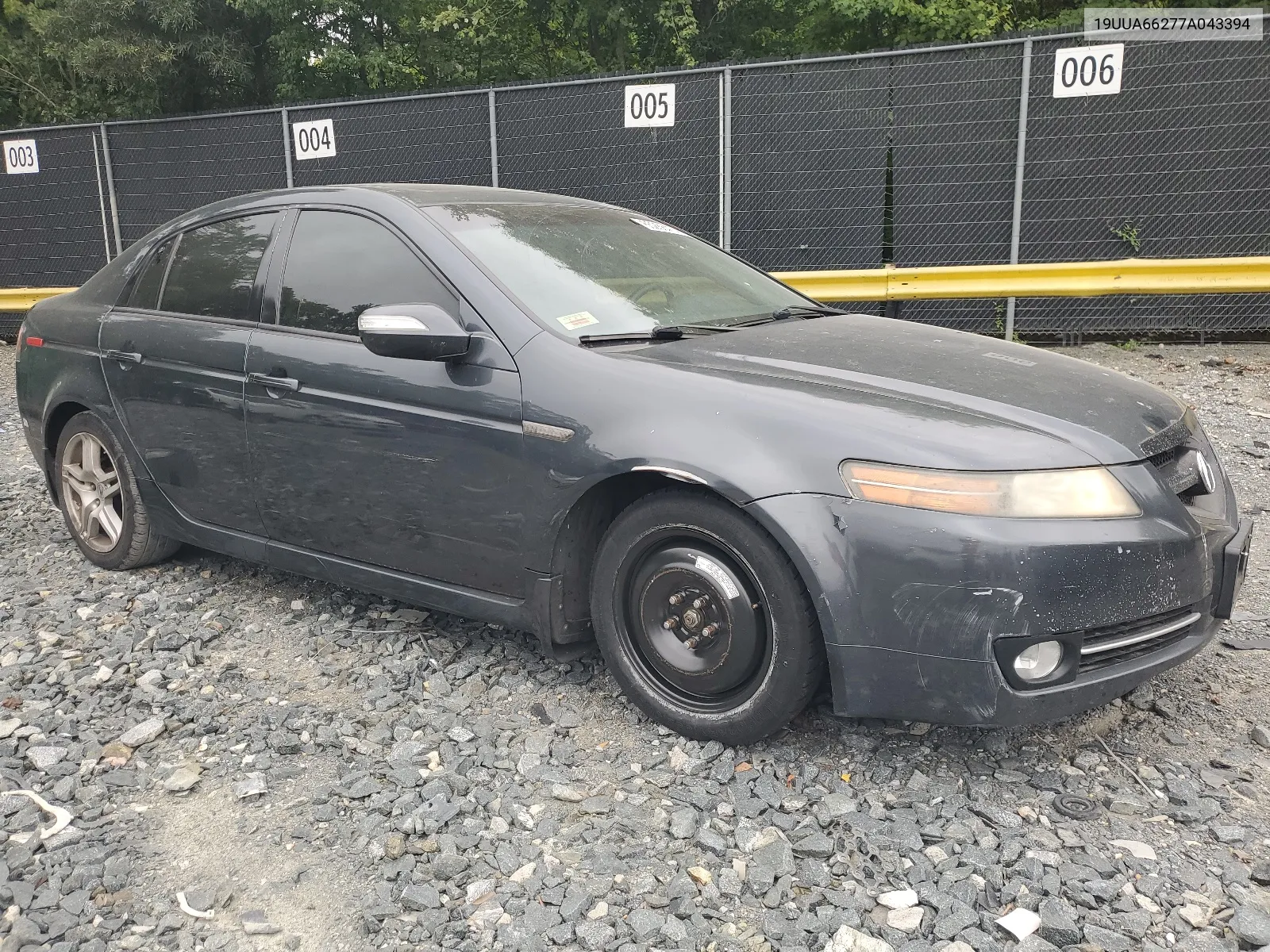 2007 Acura Tl VIN: 19UUA66277A043394 Lot: 65268474