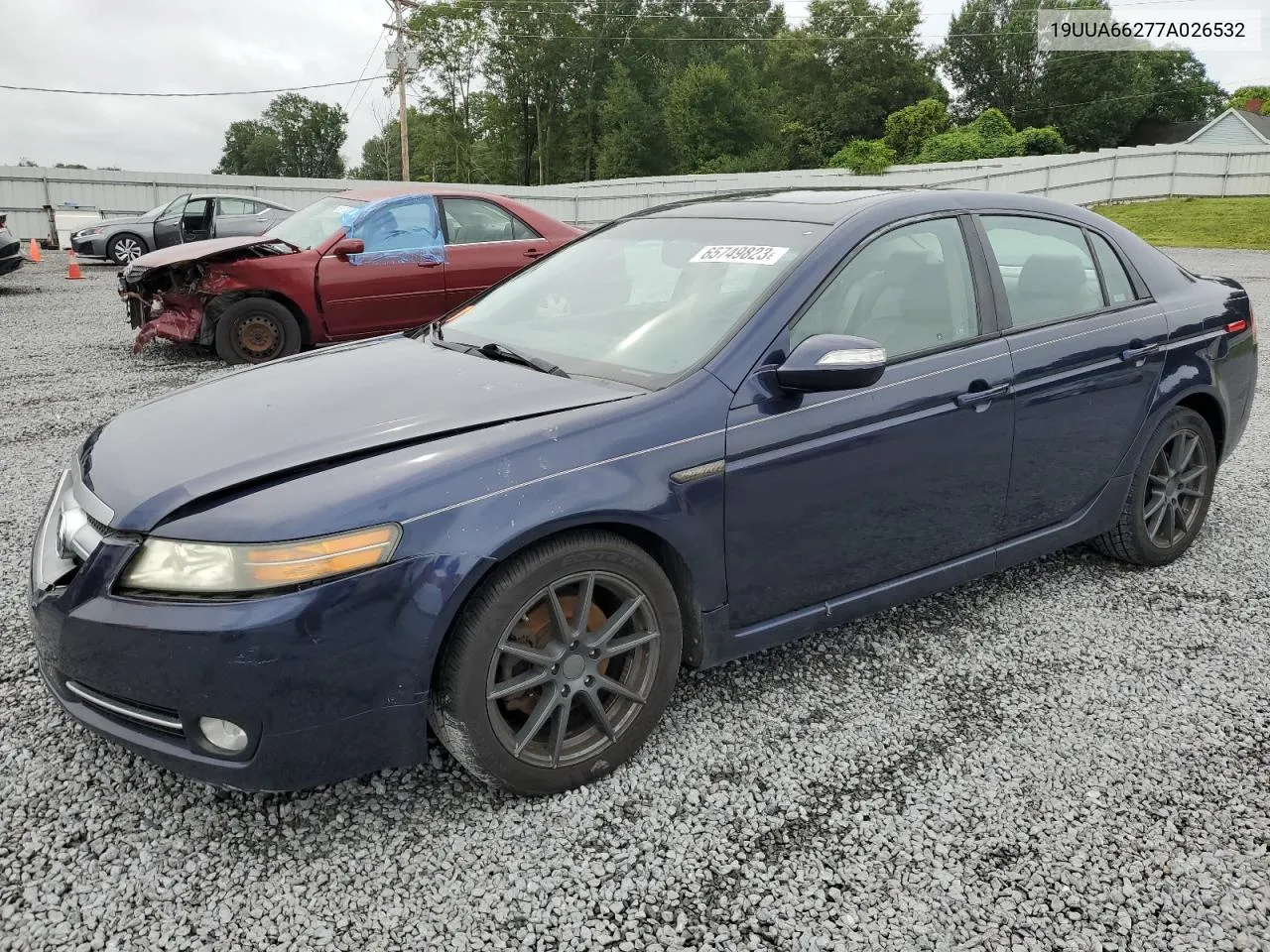 2007 Acura Tl VIN: 19UUA66277A026532 Lot: 65749823