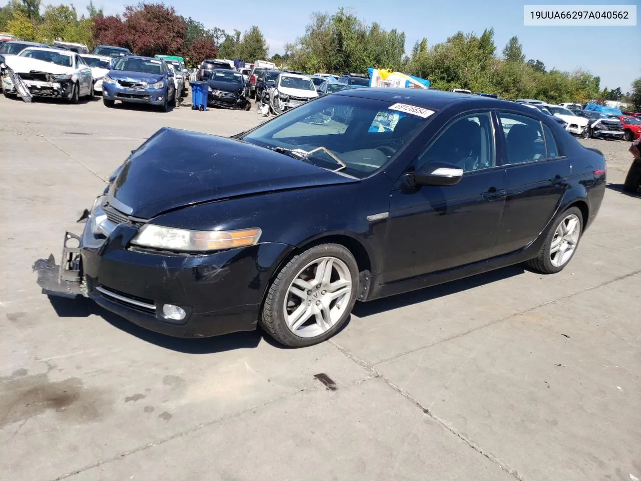 2007 Acura Tl VIN: 19UUA66297A040562 Lot: 69126654