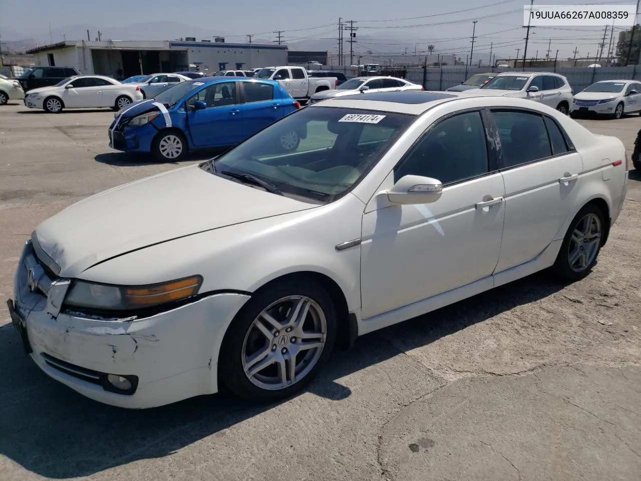 2007 Acura Tl VIN: 19UUA66267A008359 Lot: 69714174