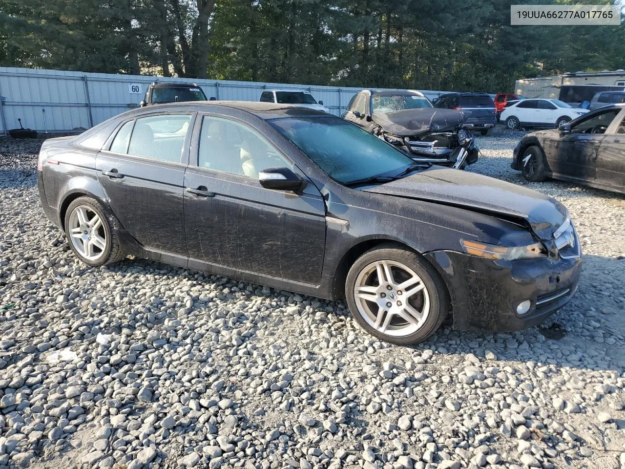 2007 Acura Tl VIN: 19UUA66277A017765 Lot: 71355464