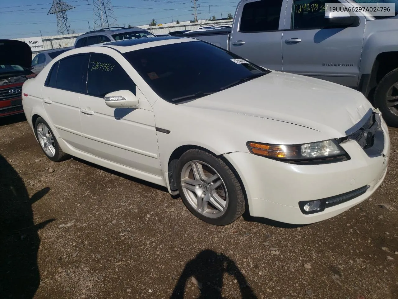 2007 Acura Tl VIN: 19UUA66297A024796 Lot: 72644464