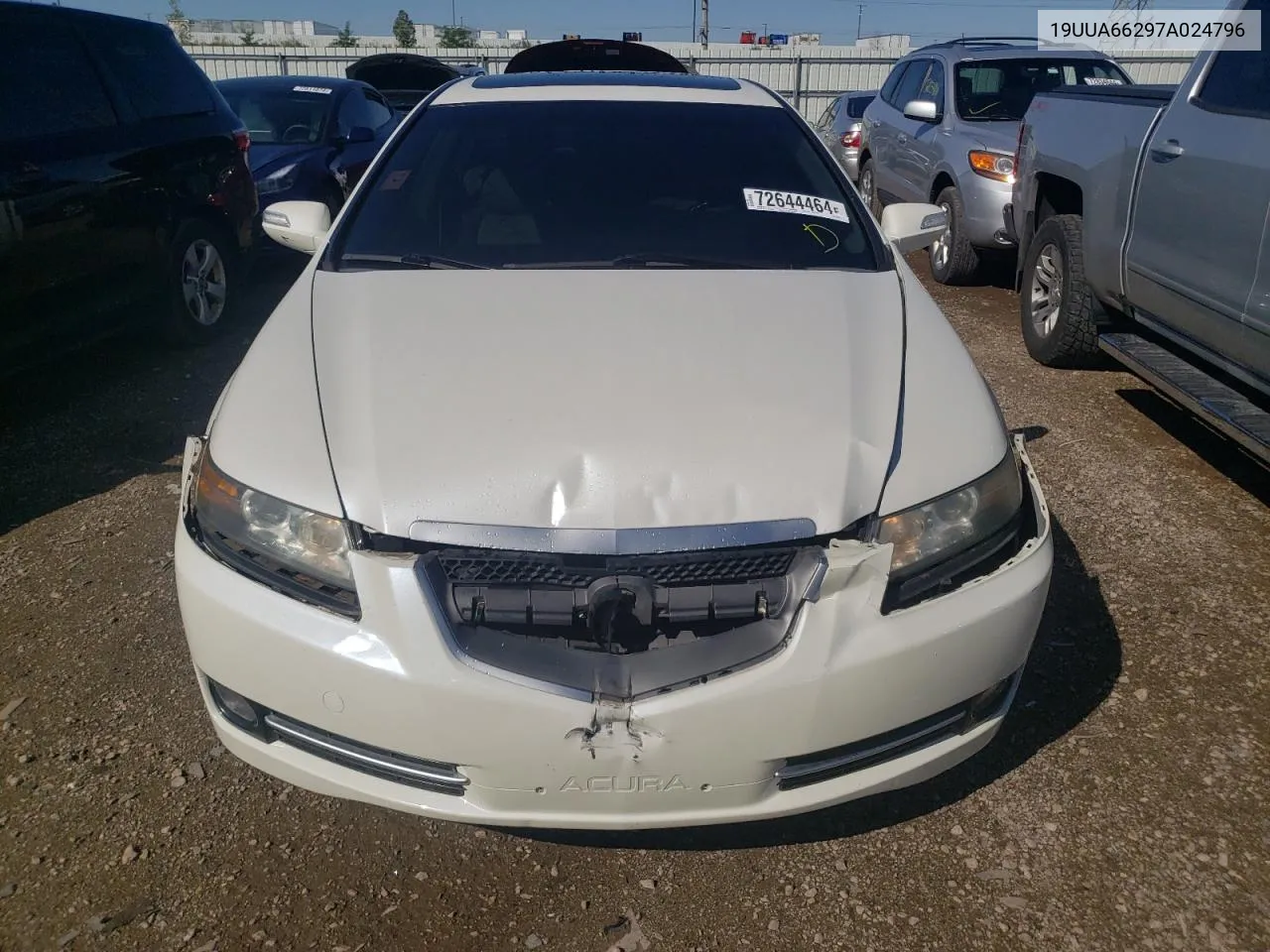 2007 Acura Tl VIN: 19UUA66297A024796 Lot: 72644464