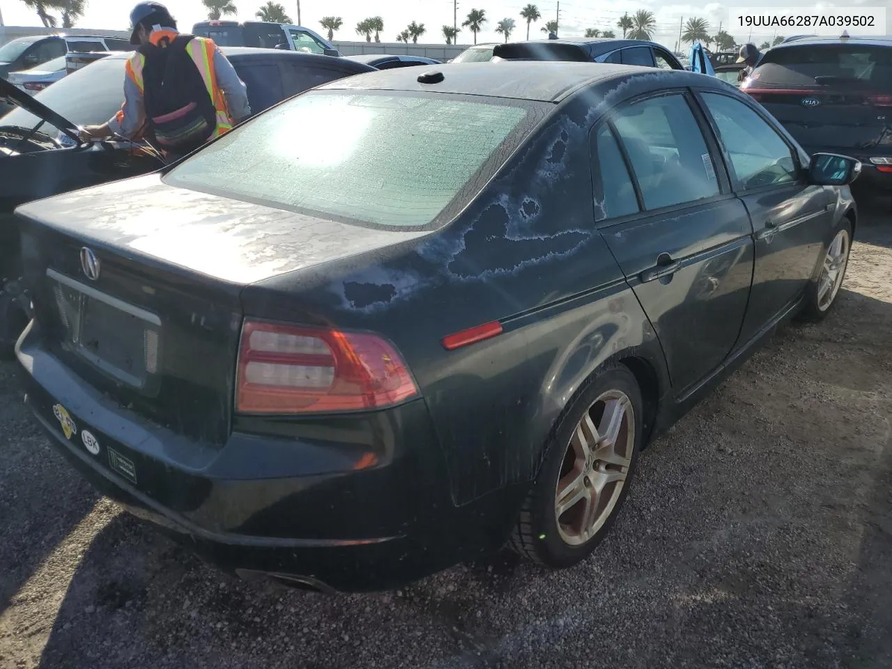 2007 Acura Tl VIN: 19UUA66287A039502 Lot: 74819504