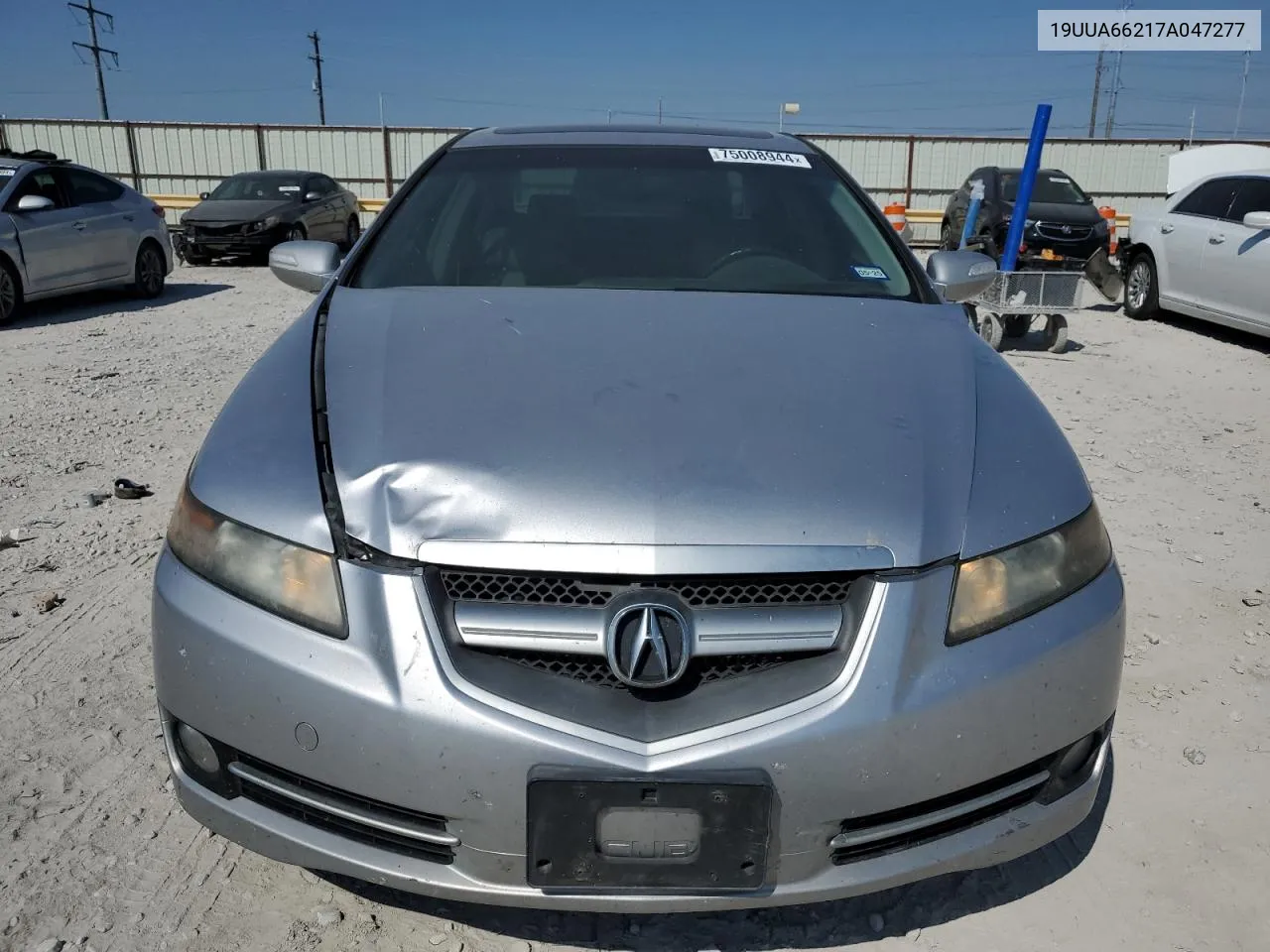 2007 Acura Tl VIN: 19UUA66217A047277 Lot: 75008944