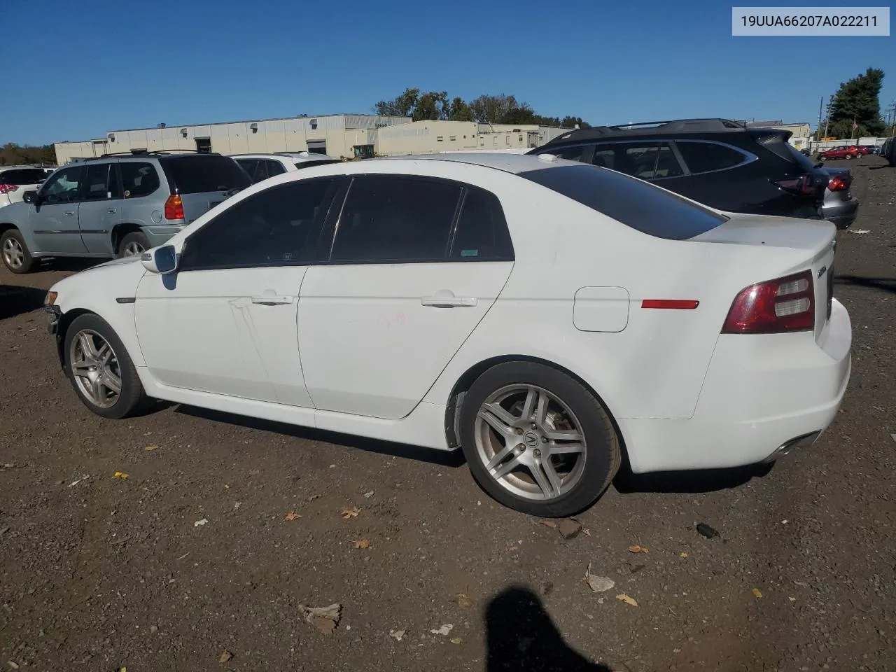 2007 Acura Tl VIN: 19UUA66207A022211 Lot: 75251704