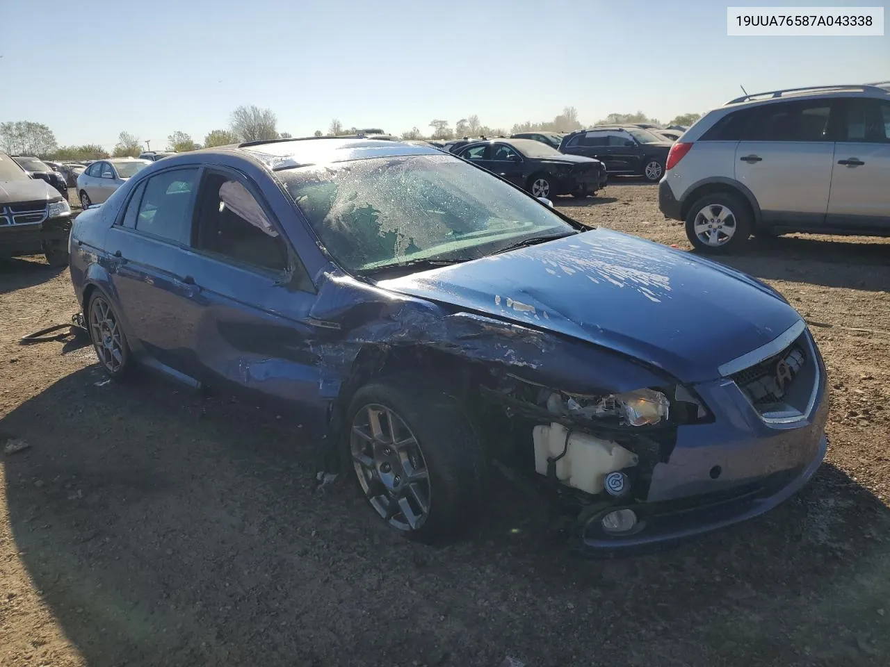 2007 Acura Tl Type S VIN: 19UUA76587A043338 Lot: 75287174