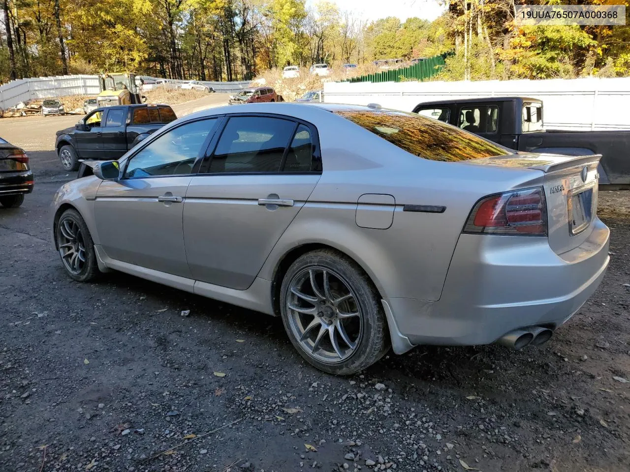 2007 Acura Tl Type S VIN: 19UUA76507A000368 Lot: 75674654