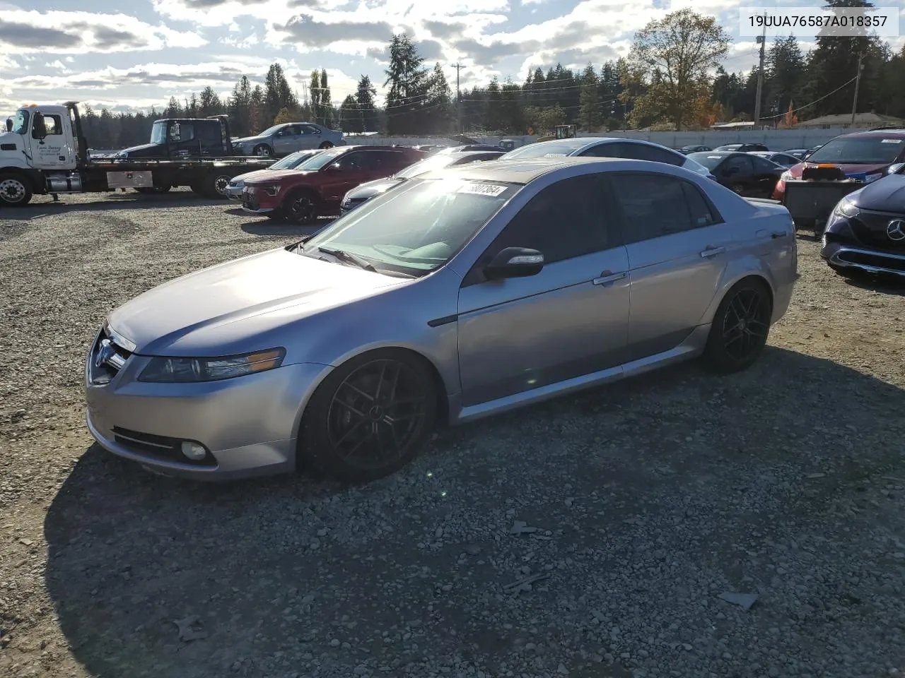 2007 Acura Tl Type S VIN: 19UUA76587A018357 Lot: 75807364