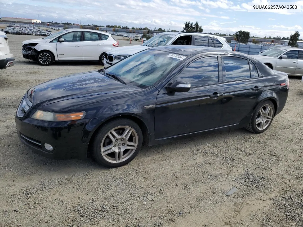 2007 Acura Tl VIN: 19UUA66257A040560 Lot: 76776554