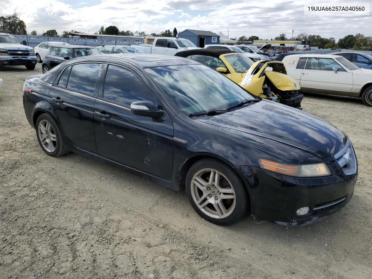 2007 Acura Tl VIN: 19UUA66257A040560 Lot: 76776554