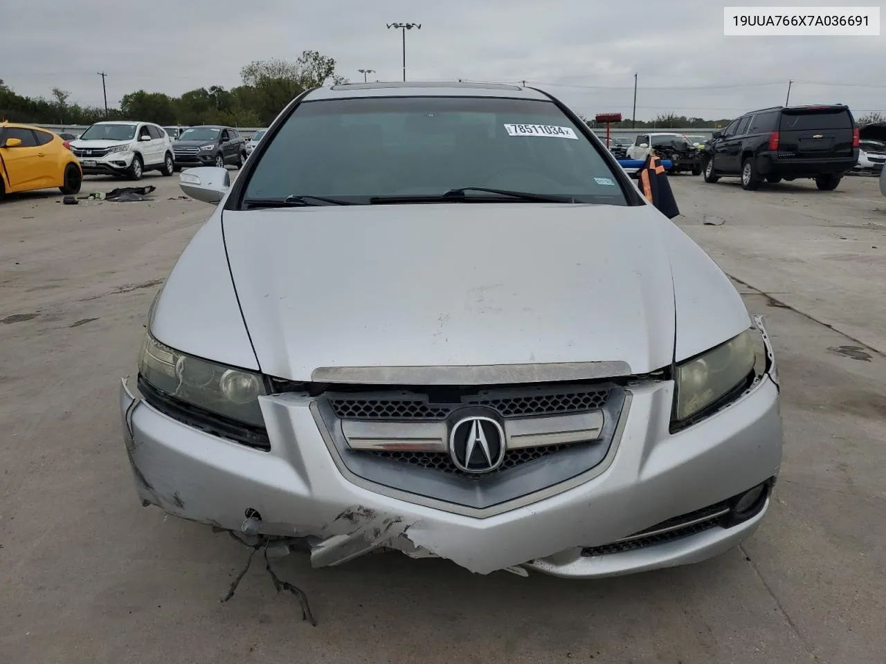 2007 Acura Tl Type S VIN: 19UUA766X7A036691 Lot: 78511034