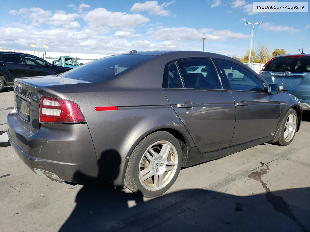 2007 Acura Tl VIN: 19UUA66277A029219 Lot: 78950264