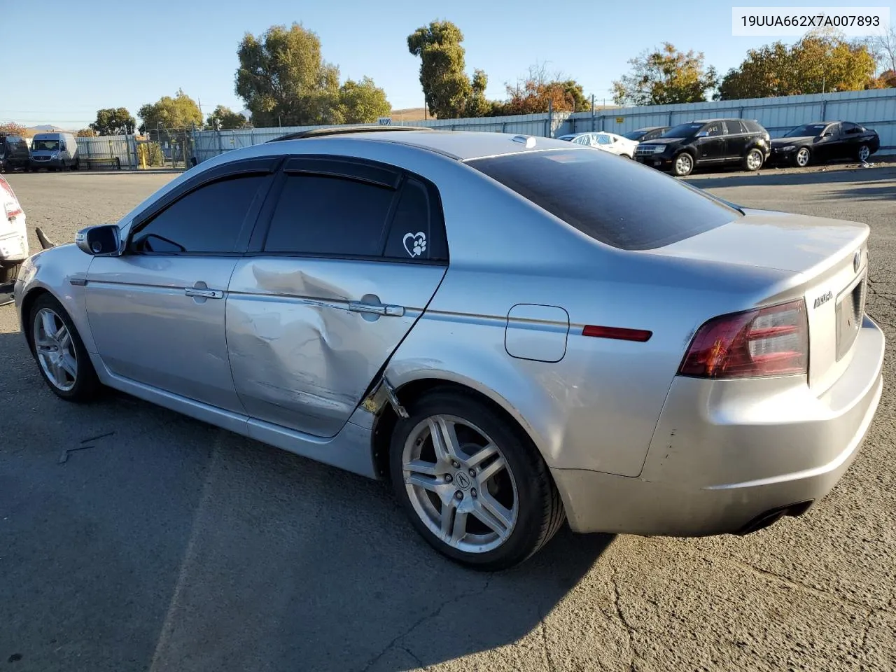 2007 Acura Tl VIN: 19UUA662X7A007893 Lot: 79229324