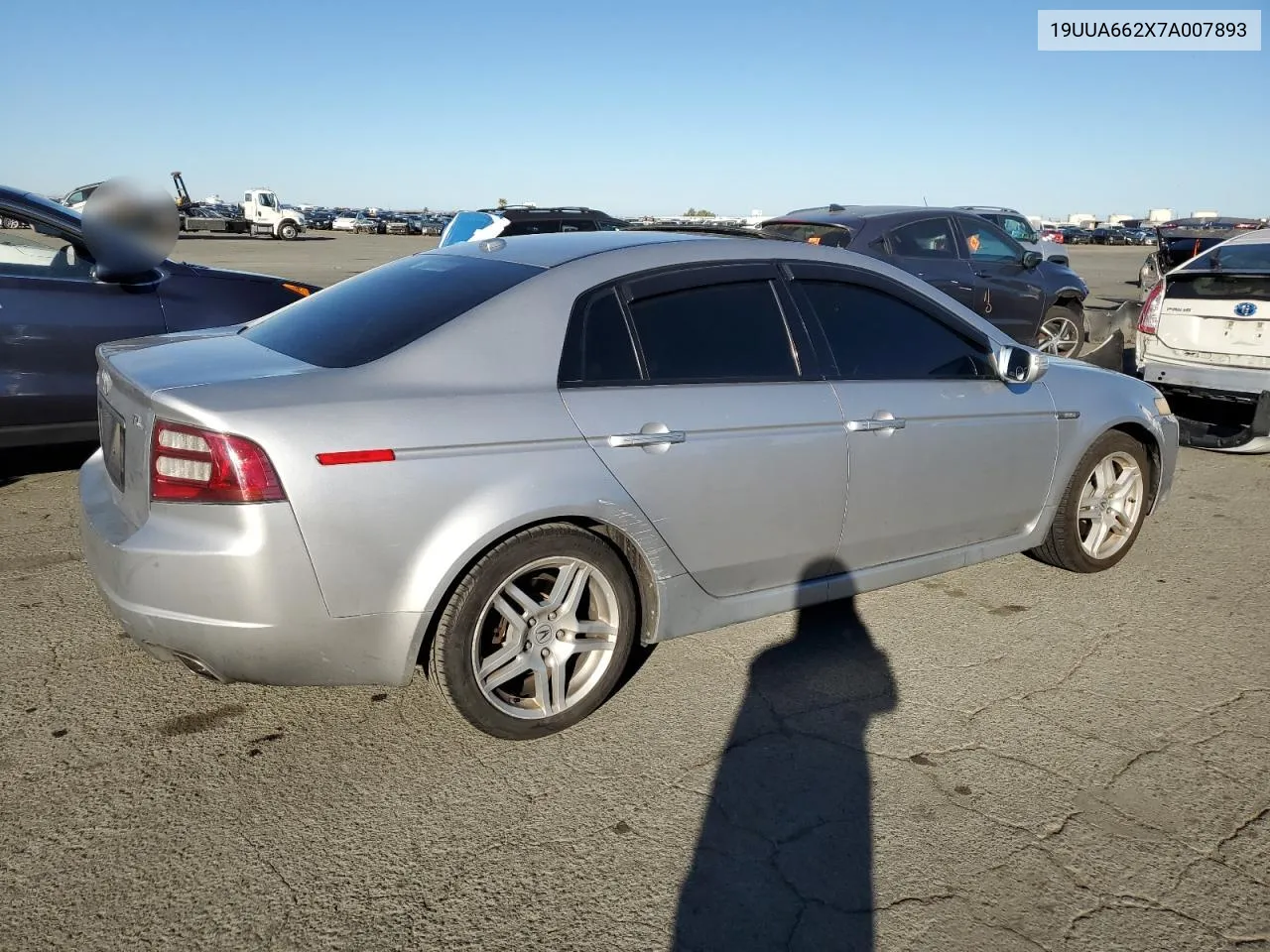 2007 Acura Tl VIN: 19UUA662X7A007893 Lot: 79229324