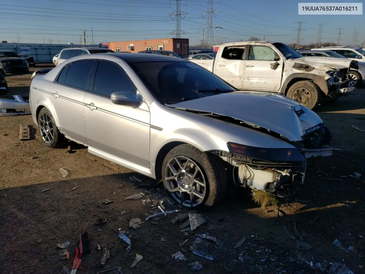 2007 Acura Tl Type S VIN: 19UUA76537A016211 Lot: 80204373