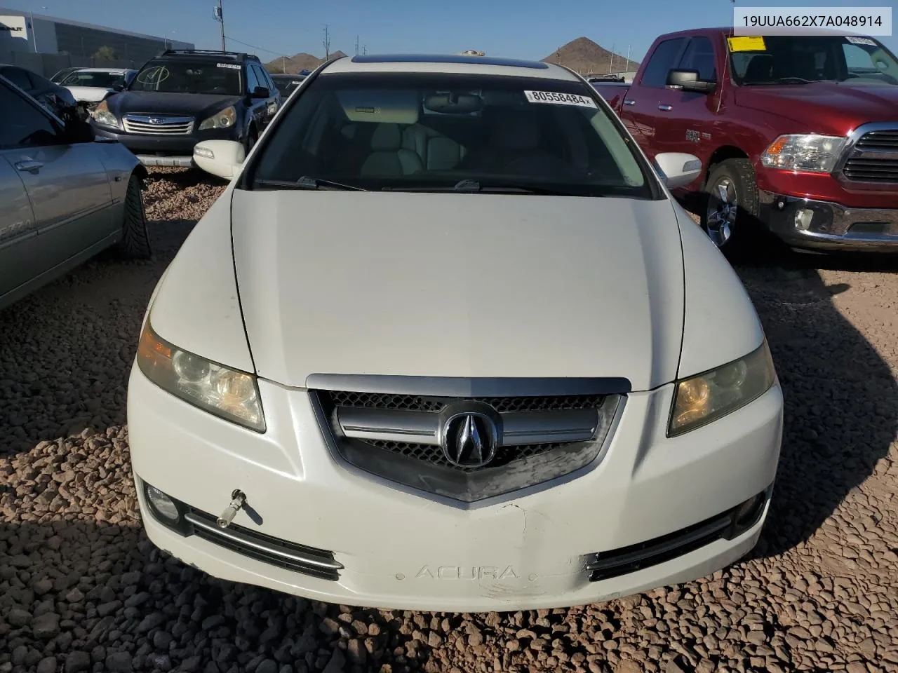 2007 Acura Tl VIN: 19UUA662X7A048914 Lot: 80558484