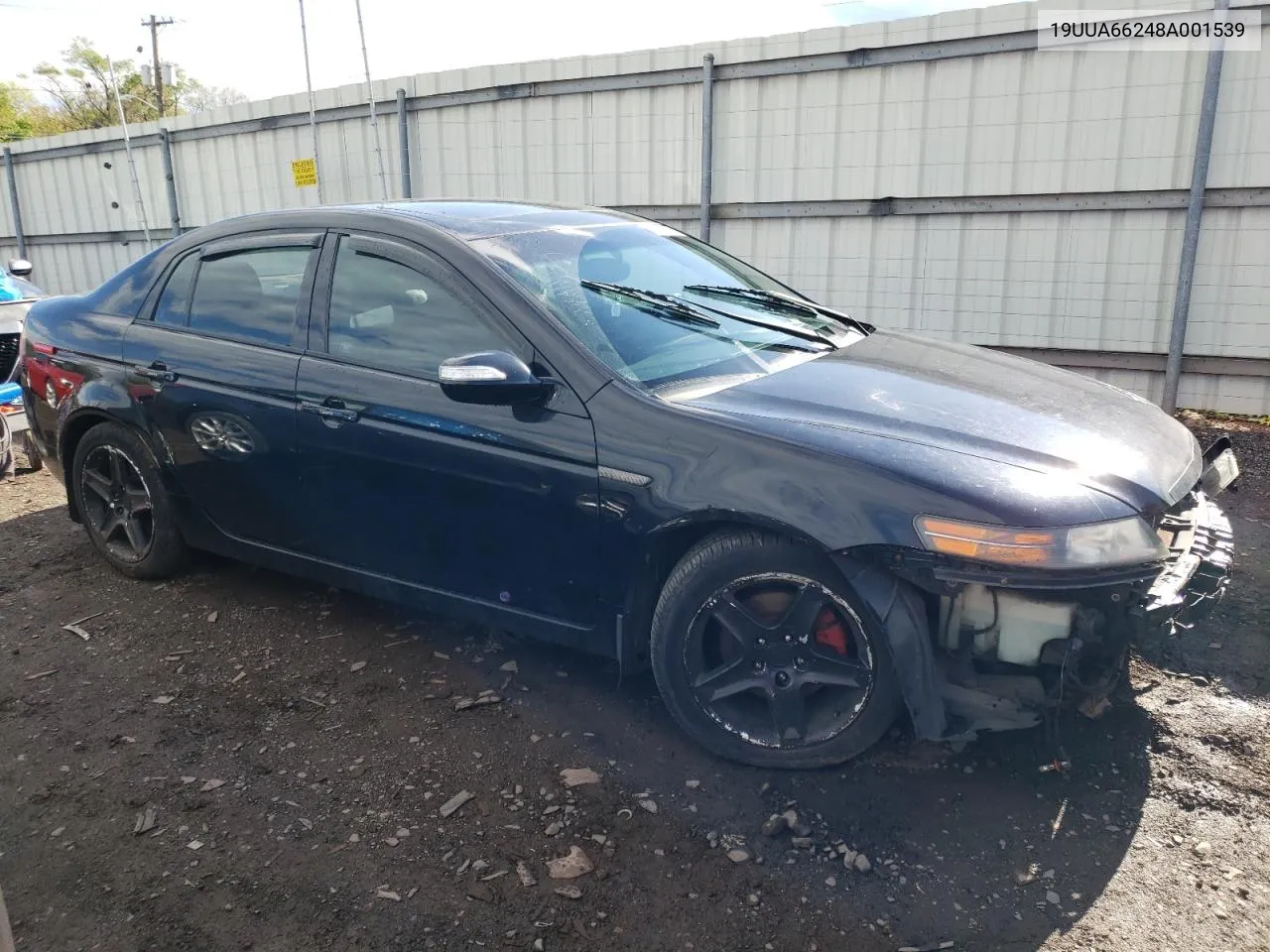 2008 Acura Tl VIN: 19UUA66248A001539 Lot: 51455123