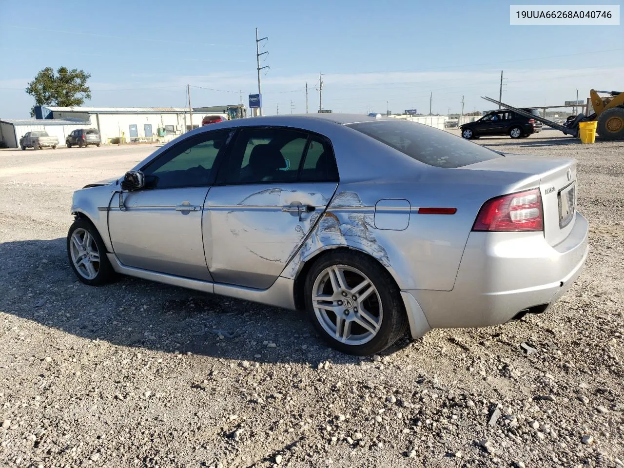 2008 Acura Tl VIN: 19UUA66268A040746 Lot: 56194294