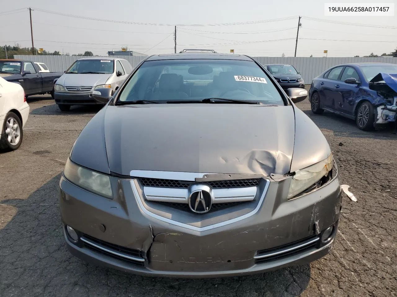 2008 Acura Tl VIN: 19UUA66258A017457 Lot: 68377344