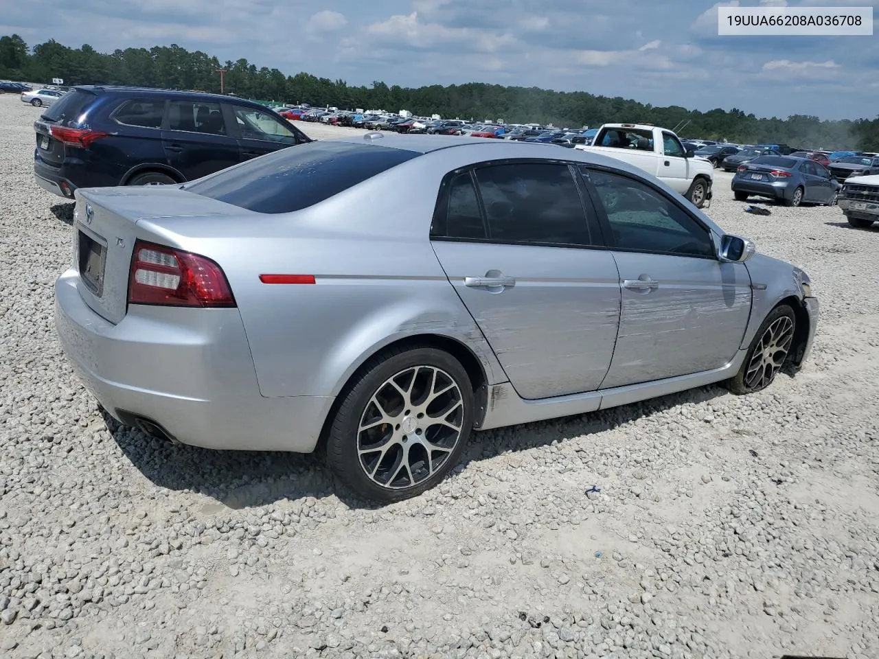 2008 Acura Tl VIN: 19UUA66208A036708 Lot: 68728454