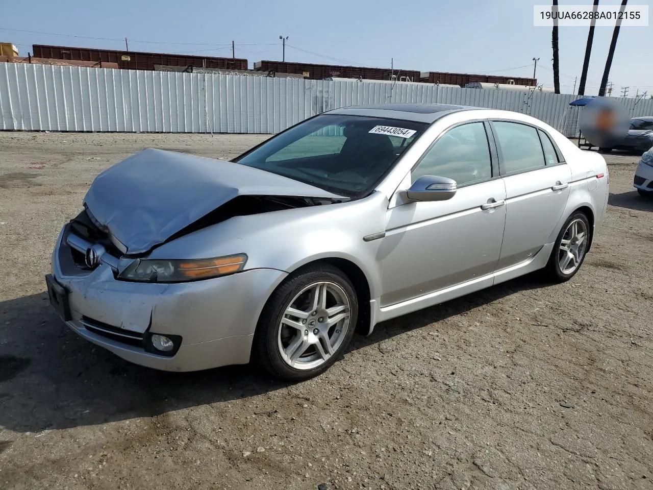 2008 Acura Tl VIN: 19UUA66288A012155 Lot: 69443054