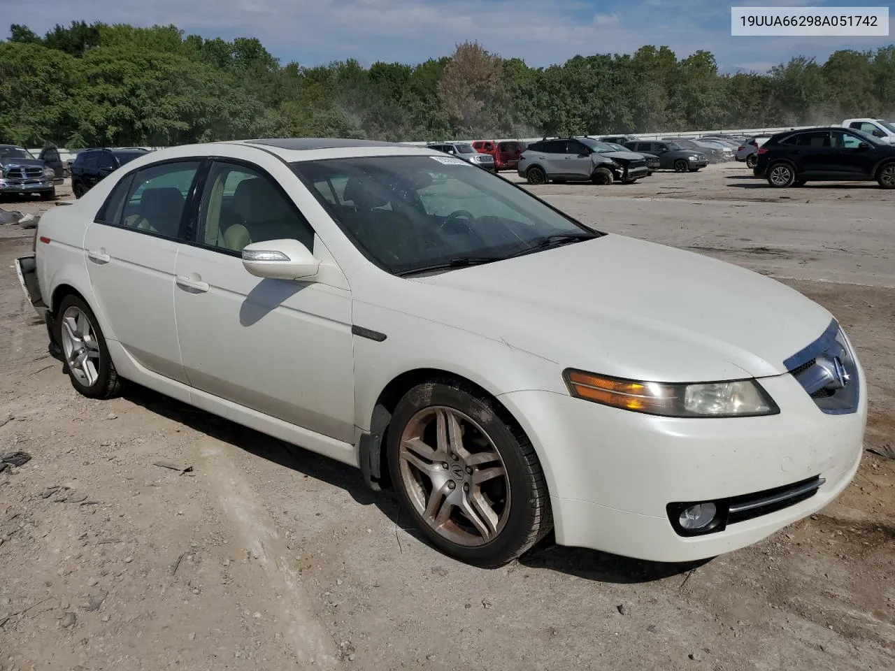 2008 Acura Tl VIN: 19UUA66298A051742 Lot: 69563894