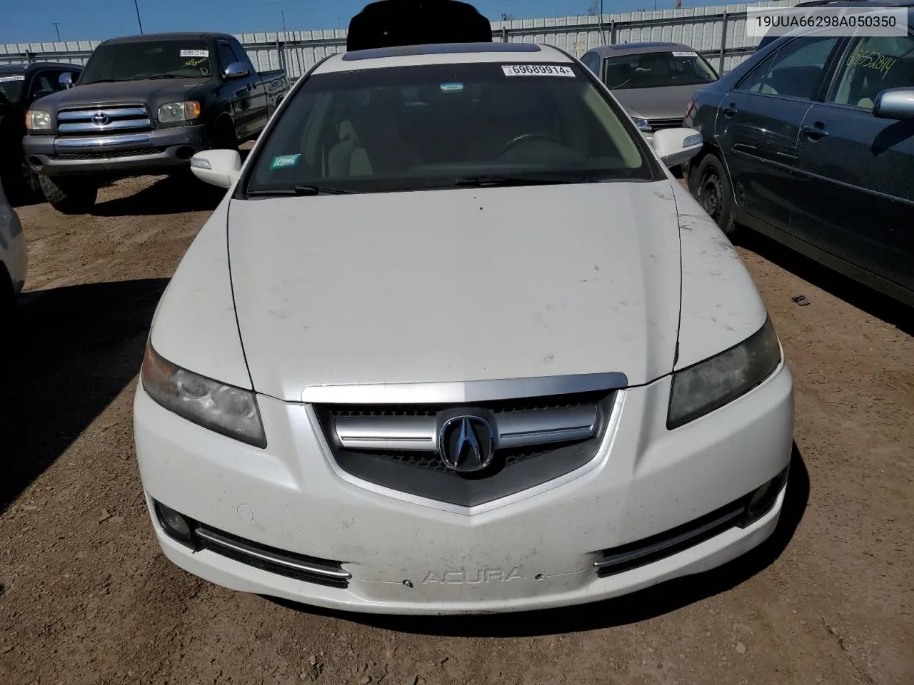 2008 Acura Tl VIN: 19UUA66298A050350 Lot: 69689914