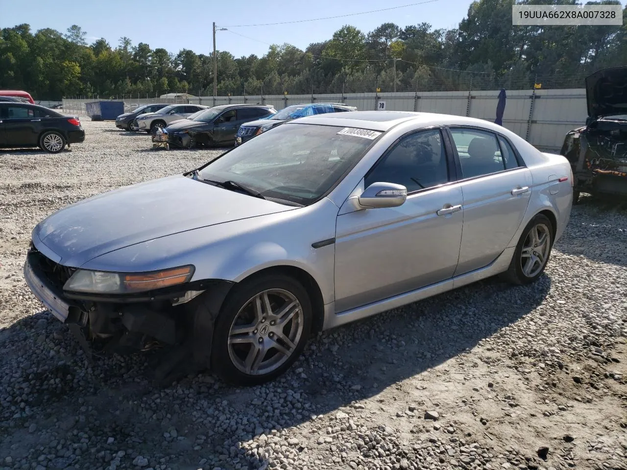 2008 Acura Tl VIN: 19UUA662X8A007328 Lot: 70038084