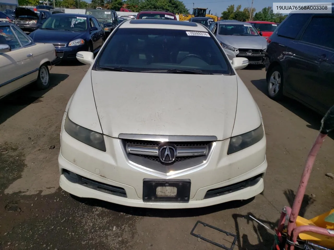 2008 Acura Tl Type S VIN: 19UUA76568A003308 Lot: 70289314