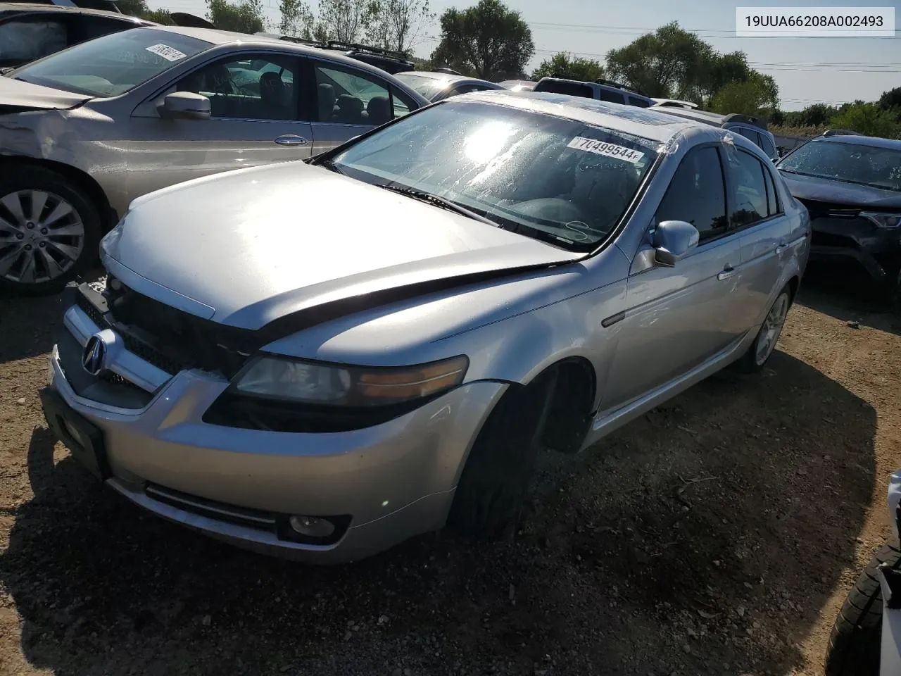 2008 Acura Tl VIN: 19UUA66208A002493 Lot: 70499544