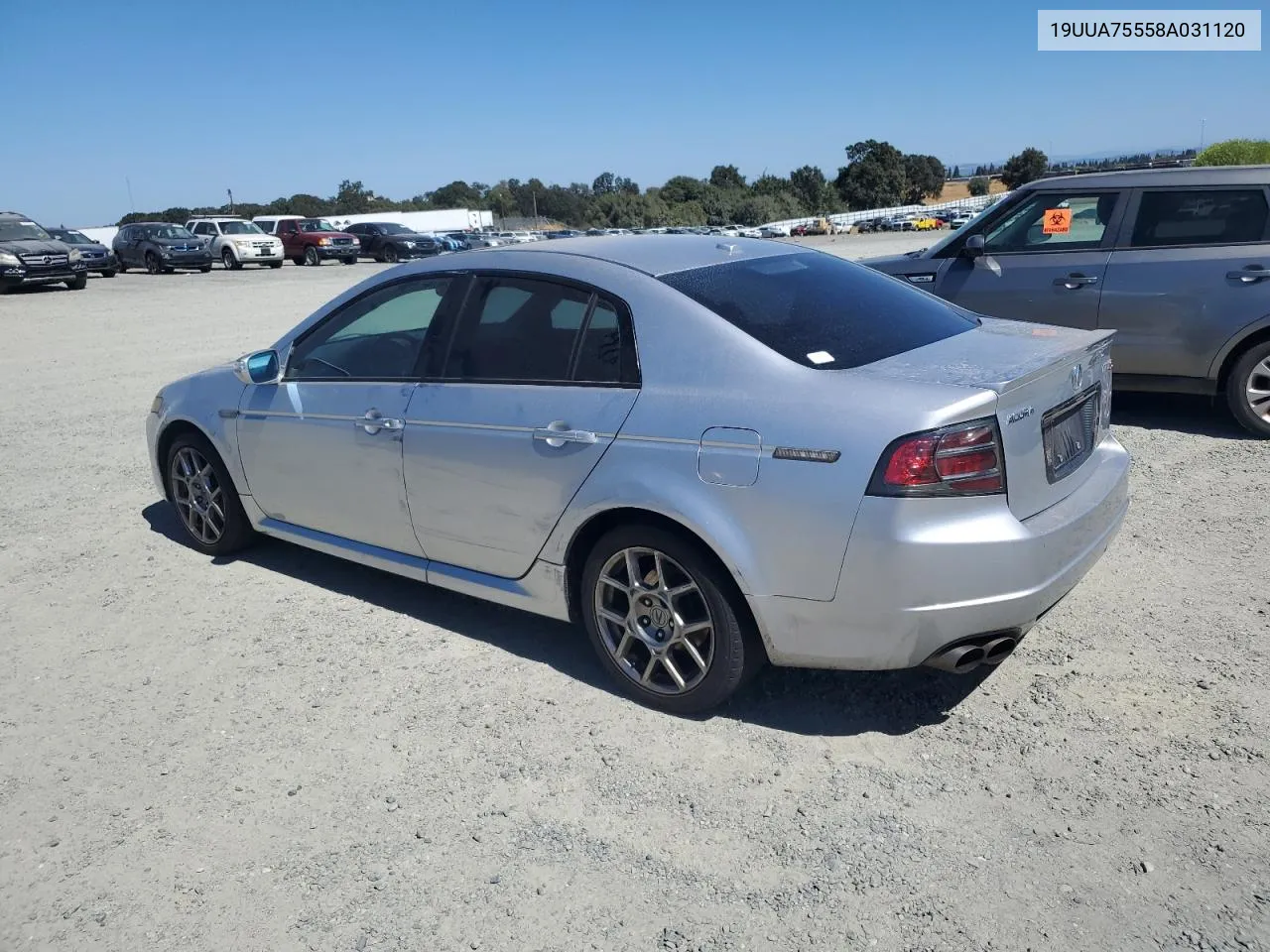 2008 Acura Tl Type S VIN: 19UUA75558A031120 Lot: 70930894