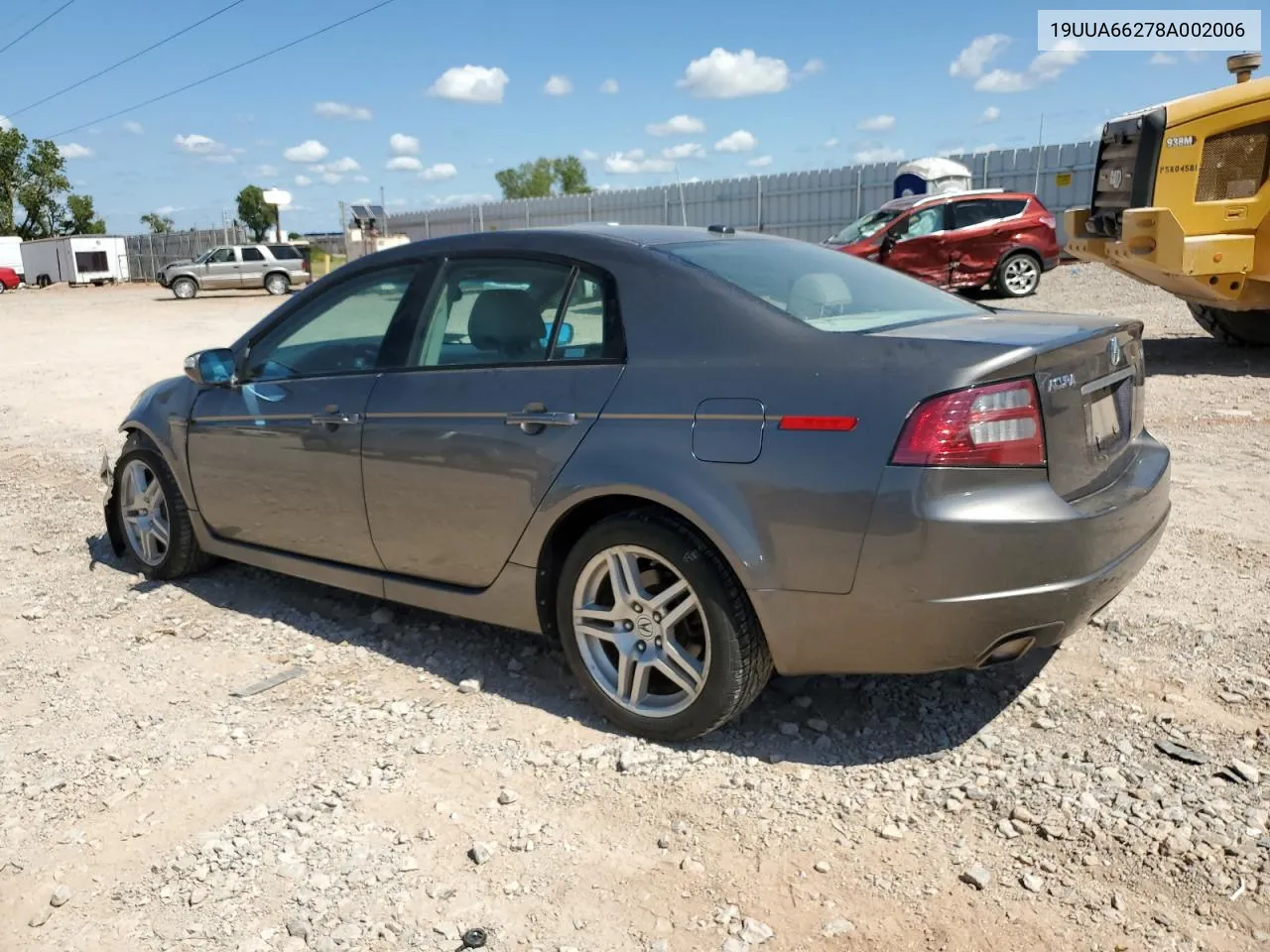 2008 Acura Tl VIN: 19UUA66278A002006 Lot: 72056454