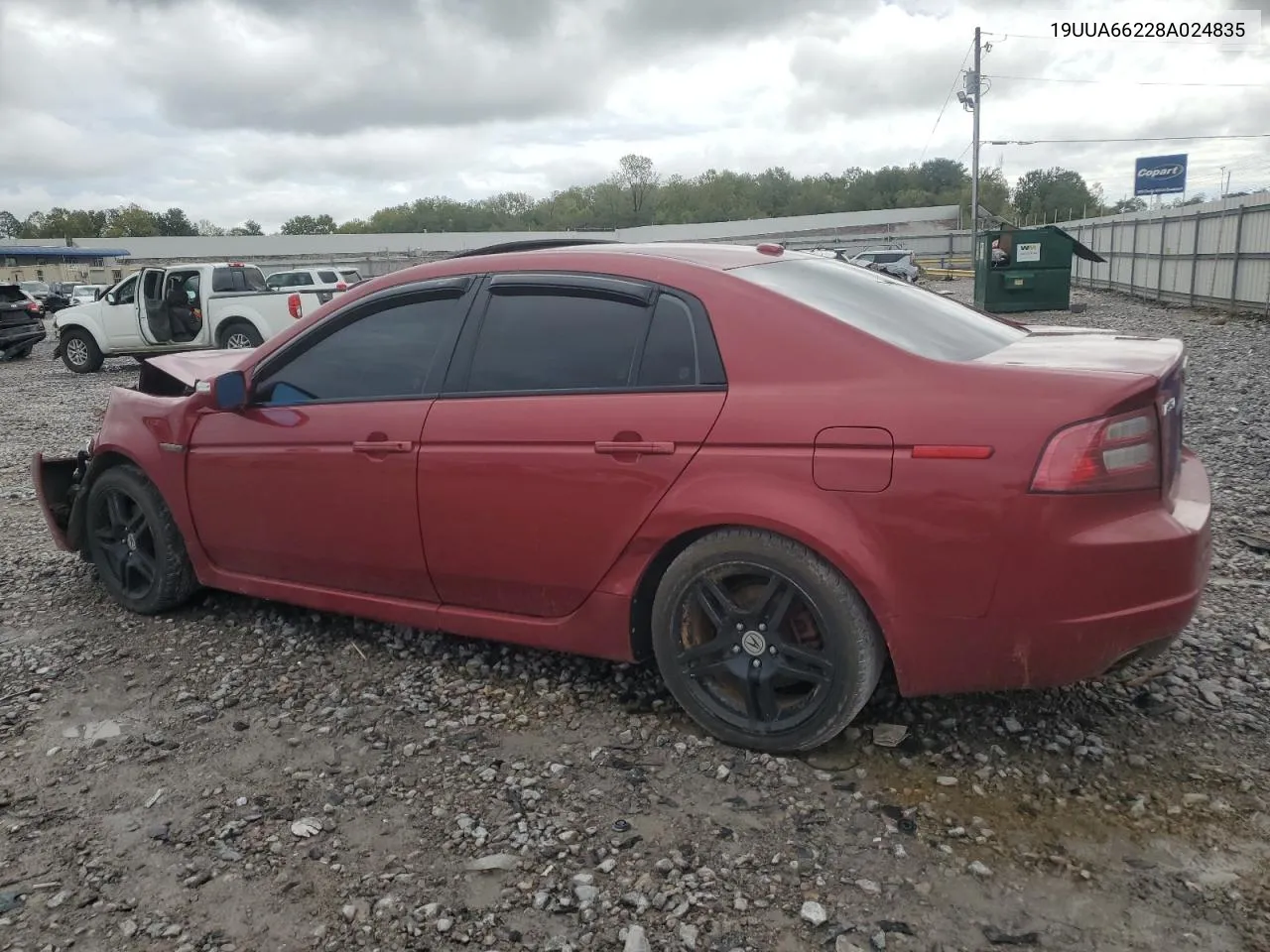 2008 Acura Tl VIN: 19UUA66228A024835 Lot: 73044864