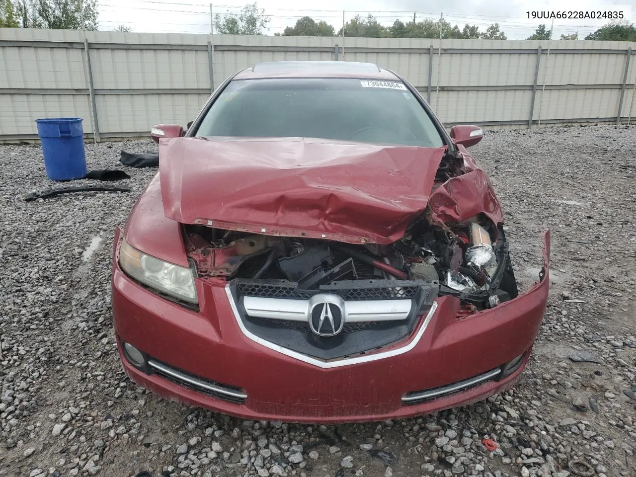 2008 Acura Tl VIN: 19UUA66228A024835 Lot: 73044864