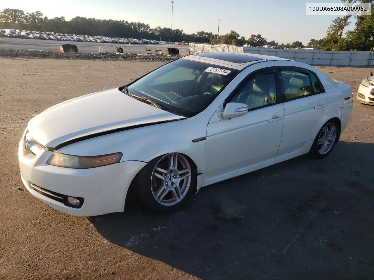 2008 Acura Tl VIN: 19UUA66208A009962 Lot: 75197744